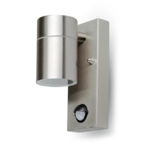 CORP ILUMINAT SOCLU 1XGU10 IP44 CU SENZOR MISCARE INOX