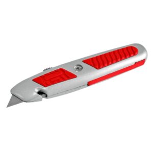 CUTTER METALIC GUMAT CU LAMA RETRACTABILA - 62MM X 5