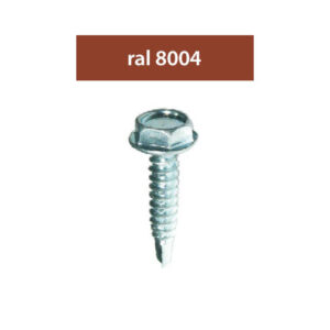 SURUBURI PERFORATOARE RAL8004-ARAMIU 4.8X28MM; 250/SET