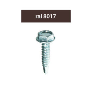 SURUBURI PERFORATOARE RAL8017-MARONIU 4.8X28MM; 250/SET