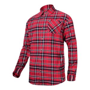 CAMASA FLANEL CU CAROURI GROASA / ROSU - 3XL/H-194