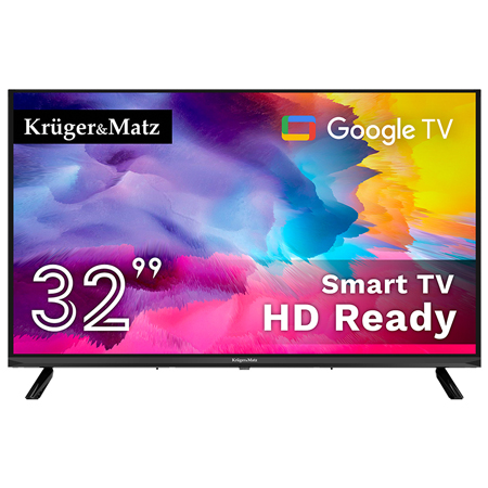 GOOGLE SMART TV 32 INCH 81CM H265 HEVC KRUGER&MATZ 1 GOOGLE SMART TV 32 INCH 81CM H265 HEVC KRUGER&MATZ